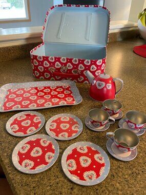 Cath Kidston (London) Kids Metal Tea Set